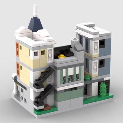 Mini Modular Assembly Square MOC Building Kit | City Architecture Model - 4