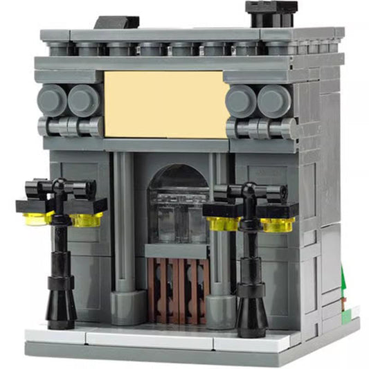 Mini Modular Bank Building Kit | LEGO-Compatible MOC - 1