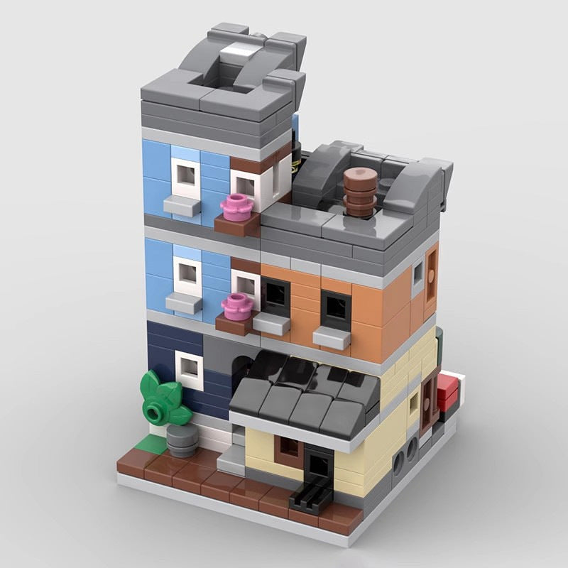 Mini Modular Detective Office MOC Building Kit | Mystery City Architecture - 7
