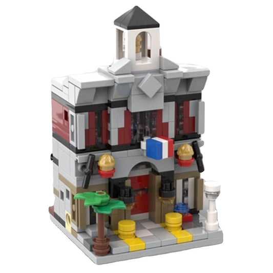 Mini Modular Fire Brigade Building Kit | LEGO-Compatible MOC - 1