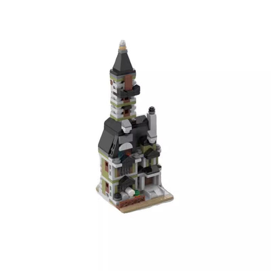 Mini Modular Haunted House Building Kit | LEGO-Compatible MOC - 1