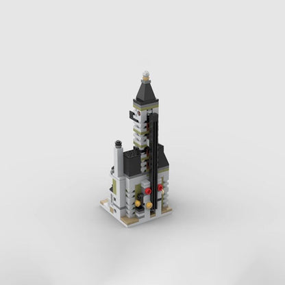 Mini Modular Haunted House Building Kit | LEGO-Compatible MOC - 2