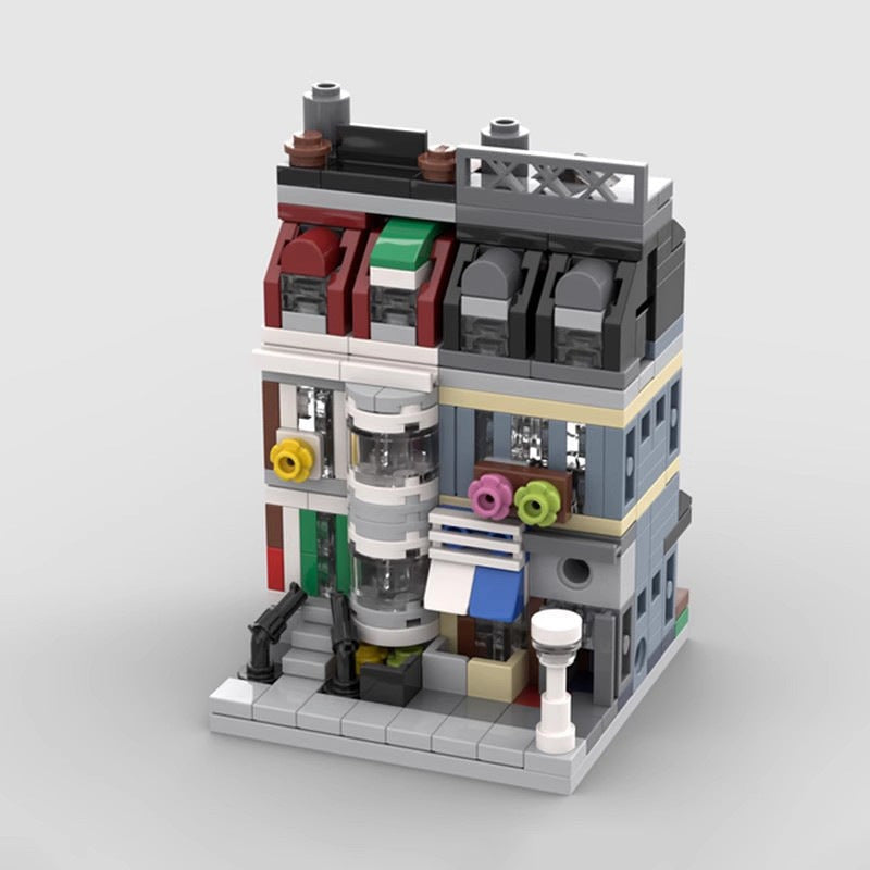 Mini Modular Pet Shop MOC Building Kit | City Storefront Architecture - 5