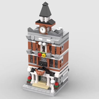 Mini Modular Town Hall MOC Building Kit | City Architecture Model - 2