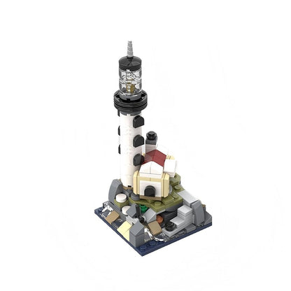 Mini Motorised Lighthouse Coastal Beacon Tower Building Kit | LEGO-Compatible MOC - 5