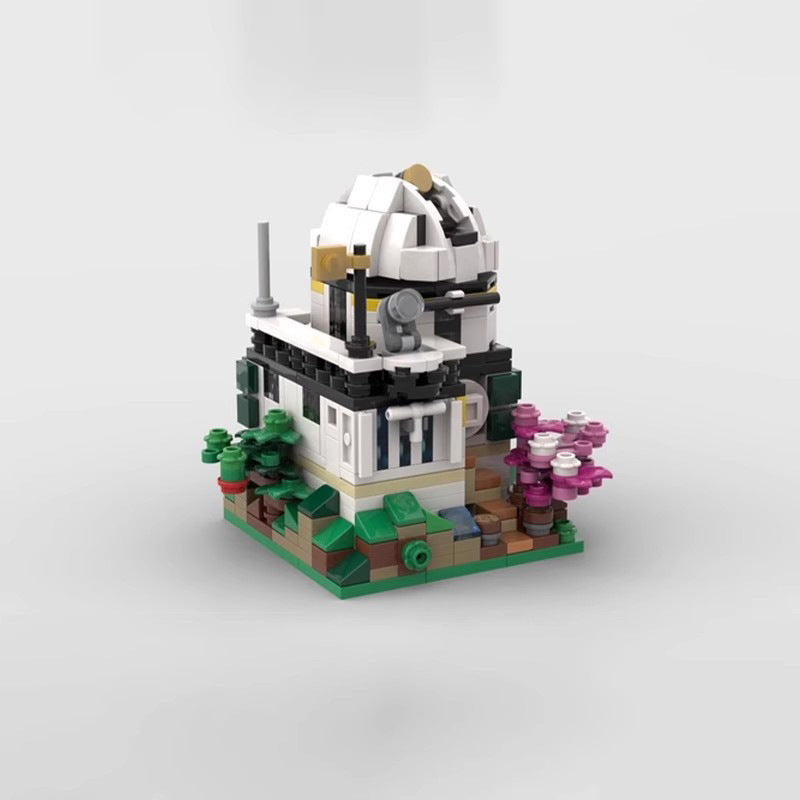 Mini Mountain View Observatory Building Kit | LEGO-Compatible MOC - 3