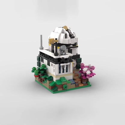 Mini Mountain View Observatory Building Kit | LEGO-Compatible MOC - 3