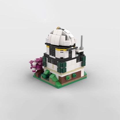 Mini Mountain View Observatory Building Kit | LEGO-Compatible MOC - 5