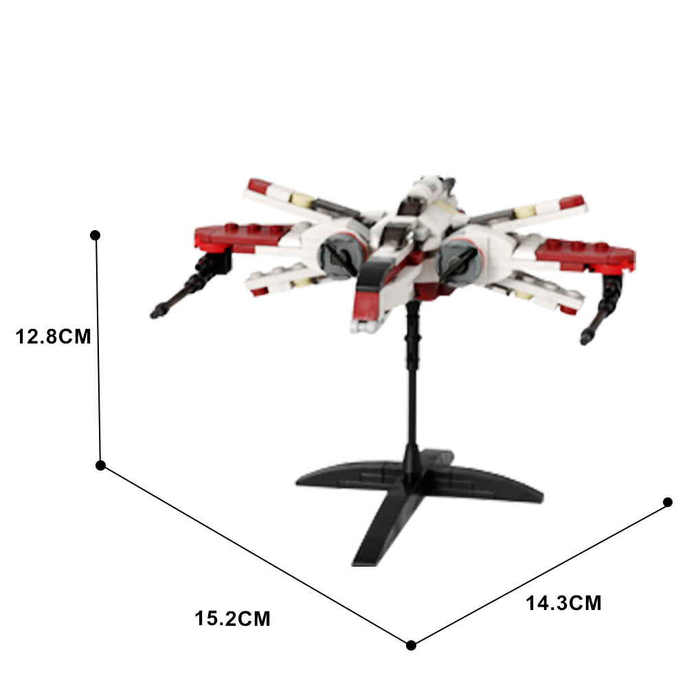mini size arc-170 starfighter building set | star wars | moc-129749 - 4