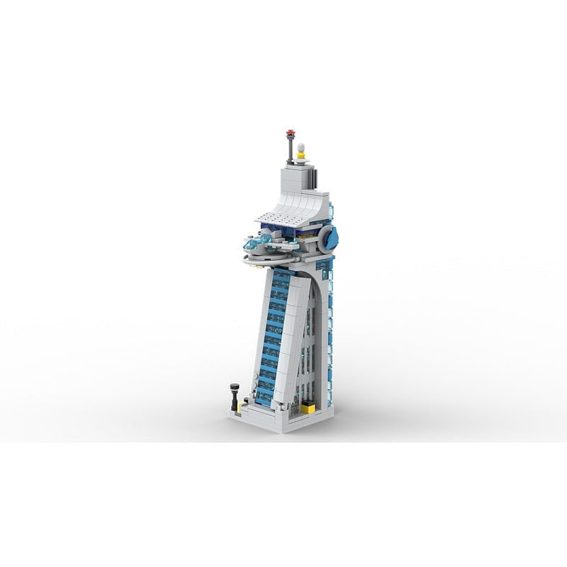 Mini Superhero Headquarters Tower MOC Building Kit | Futuristic Architecture - 2