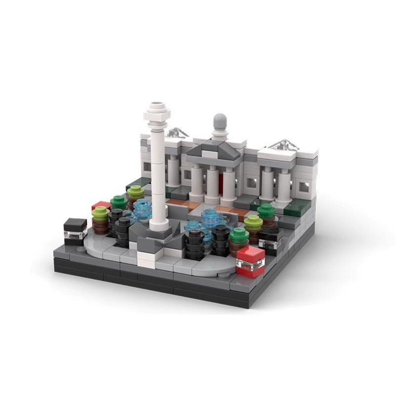 Mini Trafalgar Square MOC Historic Landmark Architecture Building Kit - 3