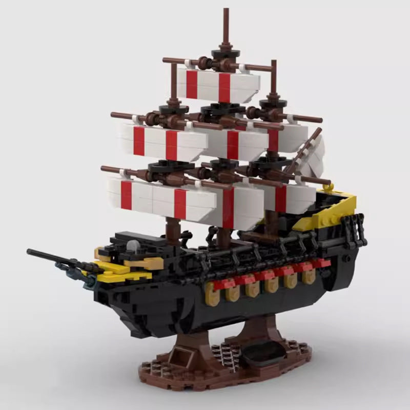 mini war ship building set | moc-109645 - 2