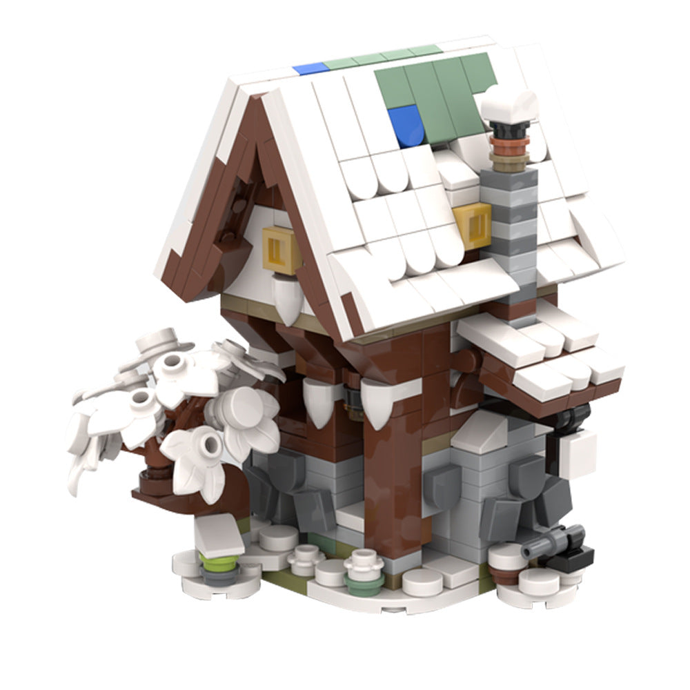 mini winter 21325 medieval blacksmith building set | moc-139004 - 3