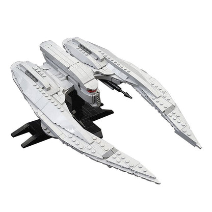 Minifig-Scale MK II Fictional Sci-Fi Starfighter Building Kit | LEGO-Compatible MOC - 4