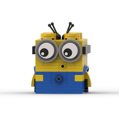 minion moc building toy set | despicable me | lego-compatible brick figure - 1