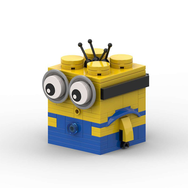 minion moc building toy set | despicable me | lego-compatible brick figure - 2