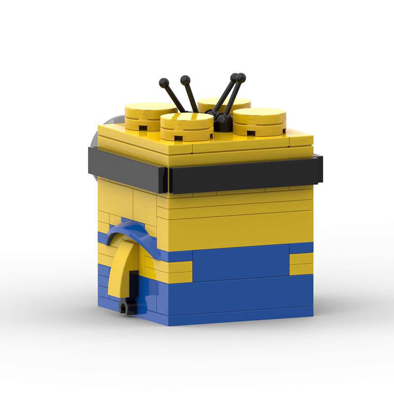 minion moc building toy set | despicable me | lego-compatible brick figure - 3