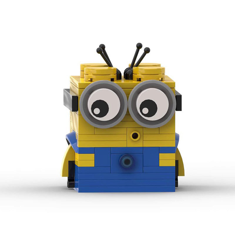 minion moc building toy set | despicable me | lego-compatible brick figure - 4