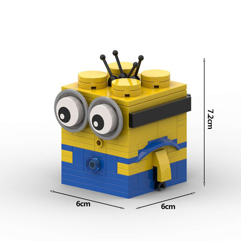minion moc building toy set | despicable me | lego-compatible brick figure - 5