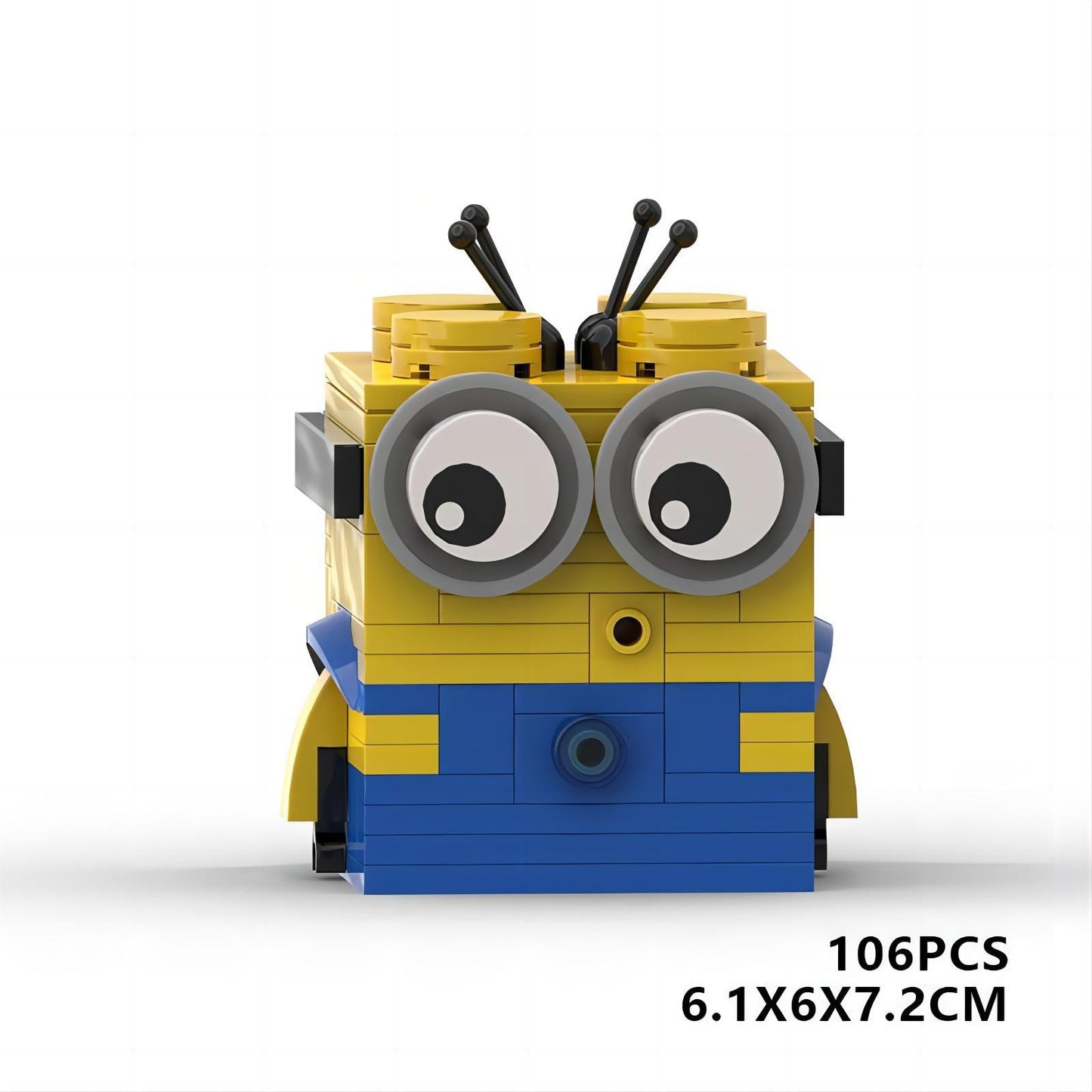 minion moc building toy set | despicable me | lego-compatible brick figure - 6