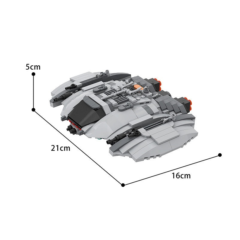 Miniscale Interstellar Raider Starfighter Building Kit | LEGO-Compatible MOC - 2