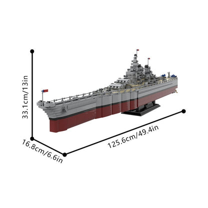 Missouri BB-63 MOC Building Kit | Historical Battleship Model - 4