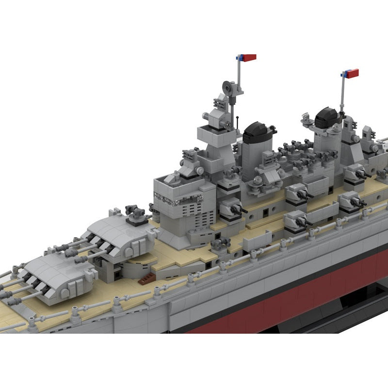 Missouri BB-63 MOC Building Kit | Historical Battleship Model - 5
