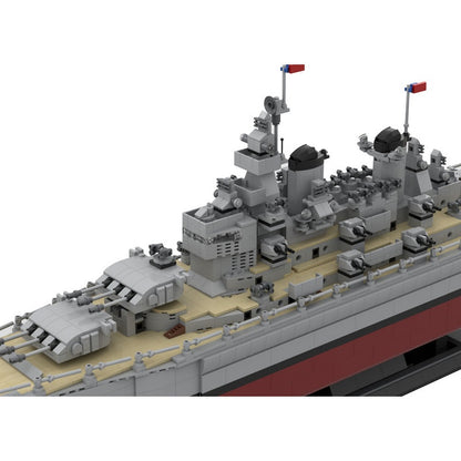 Missouri BB-63 MOC Building Kit | Historical Battleship Model - 5