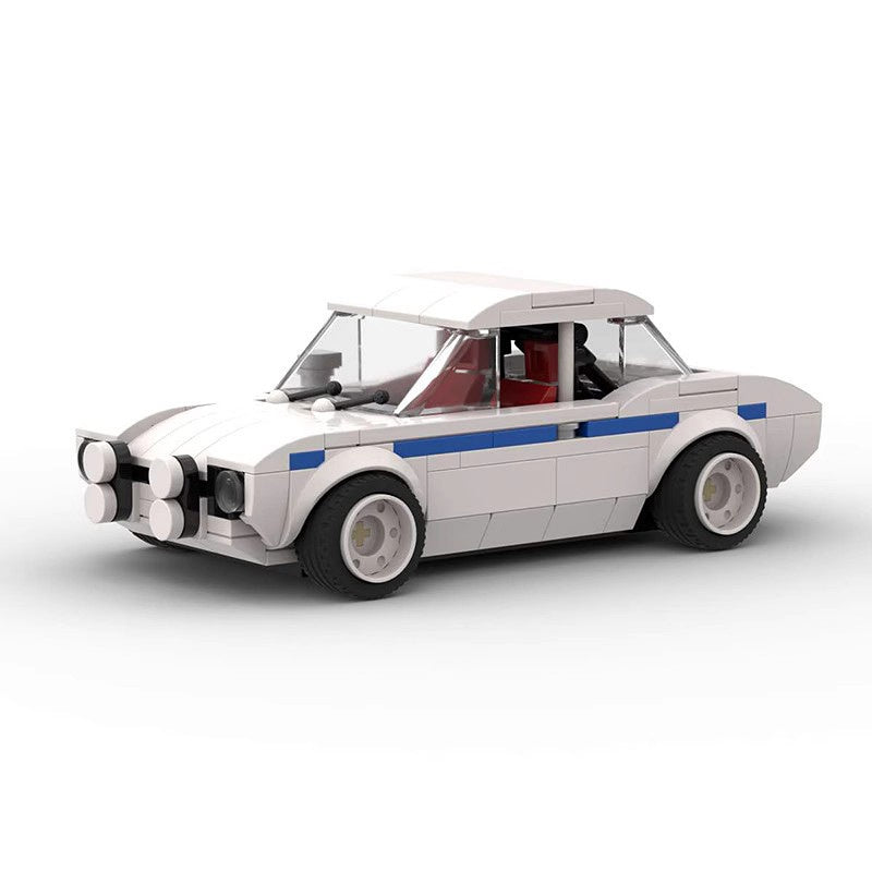 MK1 Classic Rally Car Building Kit | 8-Wide LEGO-Compatible MOC - 1
