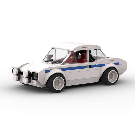 MK1 Classic Rally Car Building Kit | 8-Wide LEGO-Compatible MOC - 1
