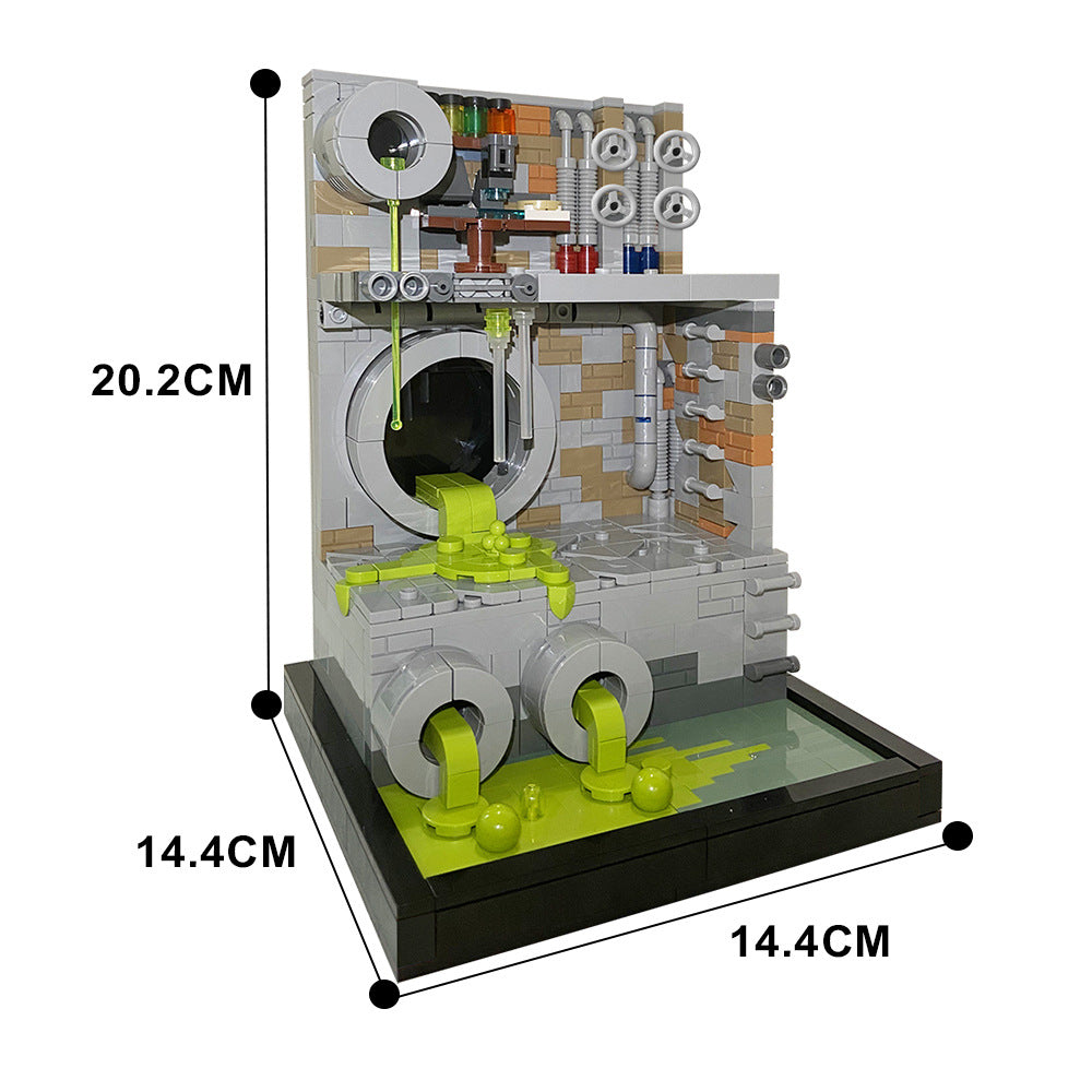 moc-111005 tmnt sewer diorama moc - ninja turtles building set - 5