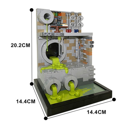 moc-111005 tmnt sewer diorama moc - ninja turtles building set - 5