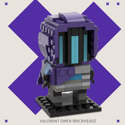 moc-121079 valorant omen brickheadz building set - 1
