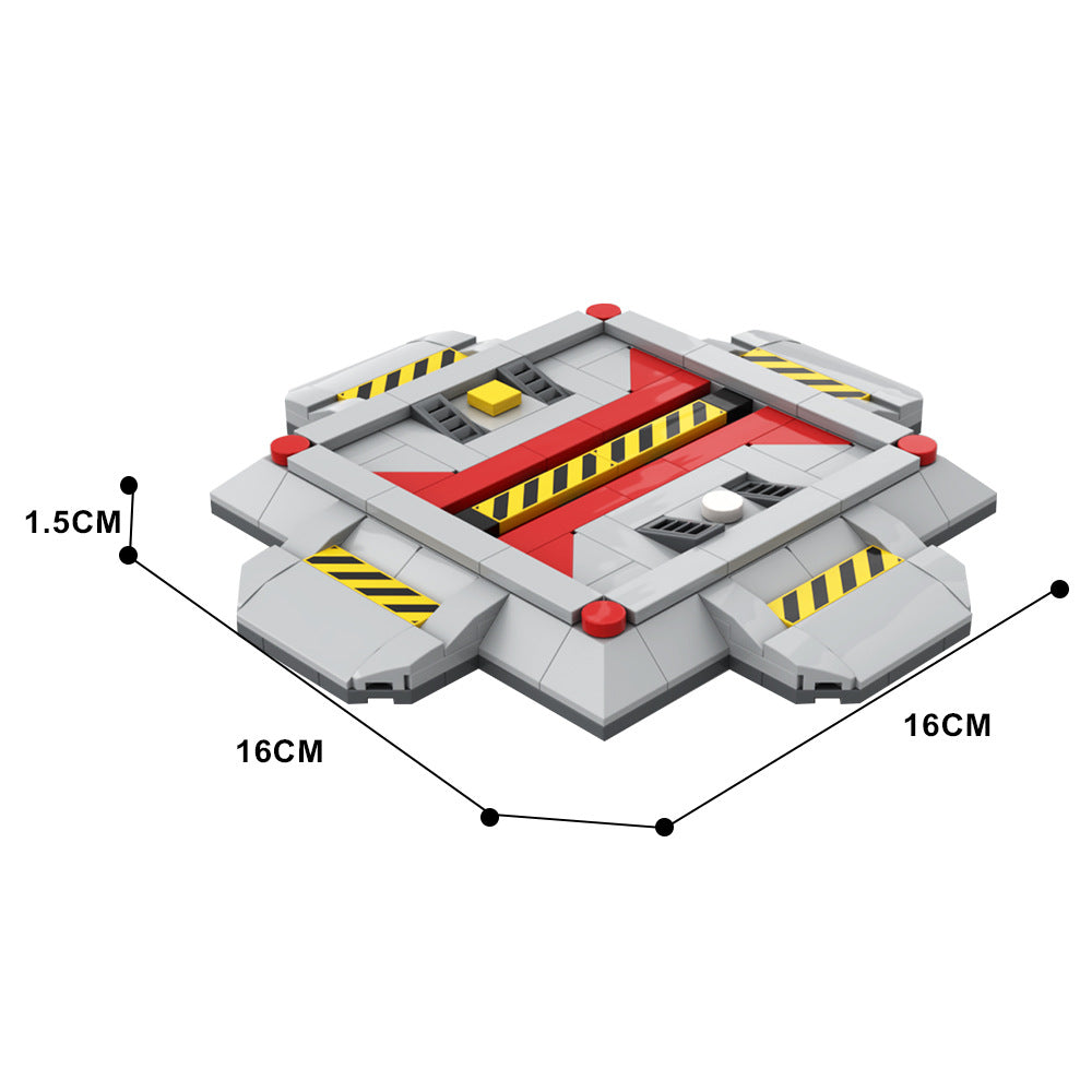 moc-121913 terraner lowerd depot building set - starcraft - 4