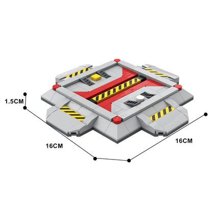 moc-121913 terraner lowerd depot building set - starcraft - 4