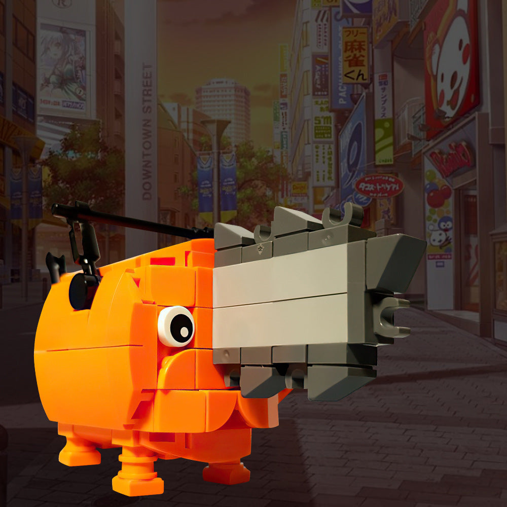 moc-126322 pochita building set from the anime chainsaw man - 1