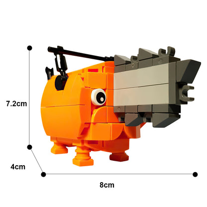 moc-126322 pochita building set from the anime chainsaw man - 4