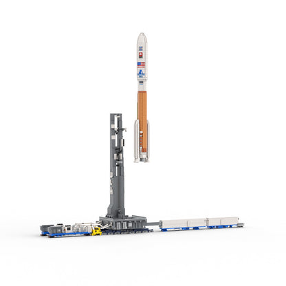 moc-128611 atlas v transport vehicle - 1110 scale - 3429 pcs - 6