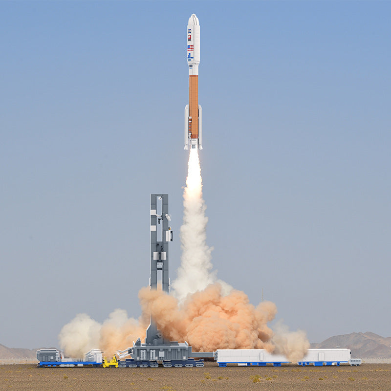 moc-128611 atlas v transport vehicle - 1110 scale - 3429 pcs - 7