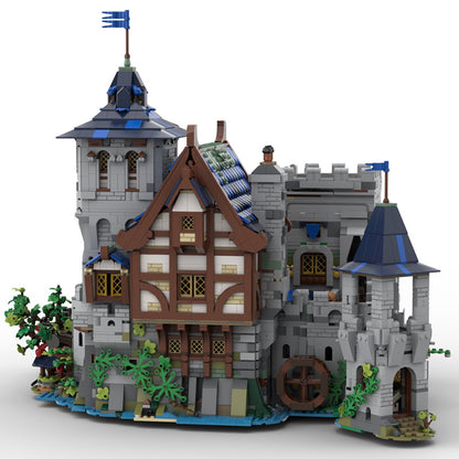 moc-132661 black falcon's fortress   classic castle - 6752 pcs - 2