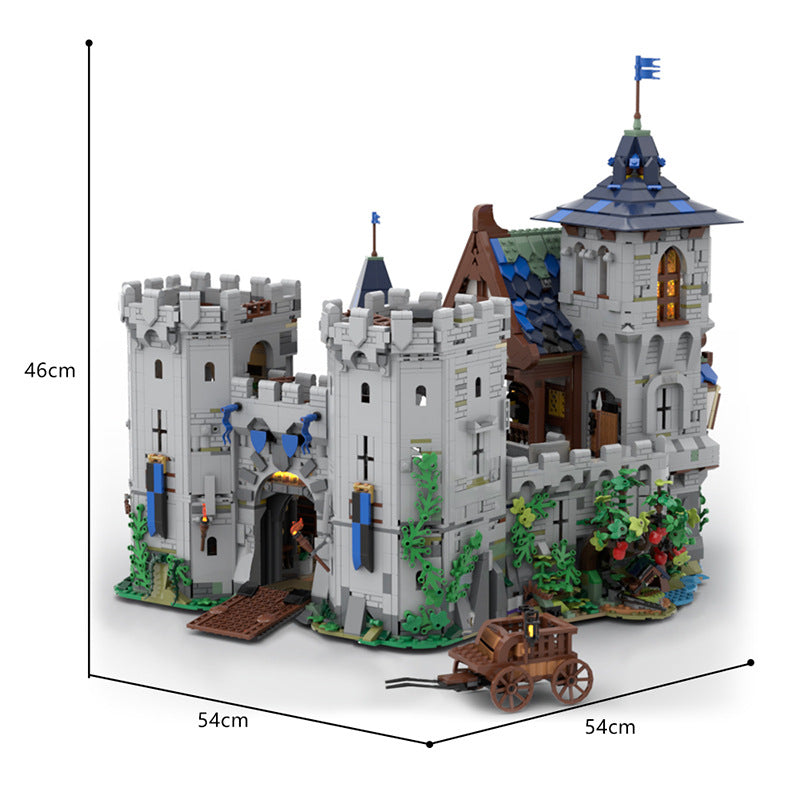 moc-132661 black falcon's fortress   classic castle - 6752 pcs - 6