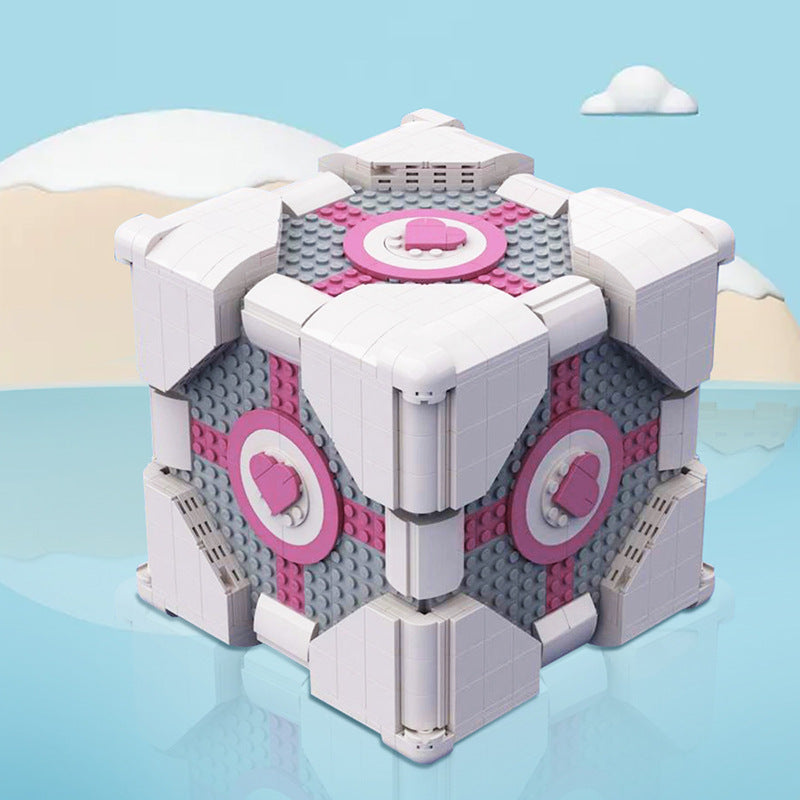 moc-133284 the weighted companion cube building set from portal - 1