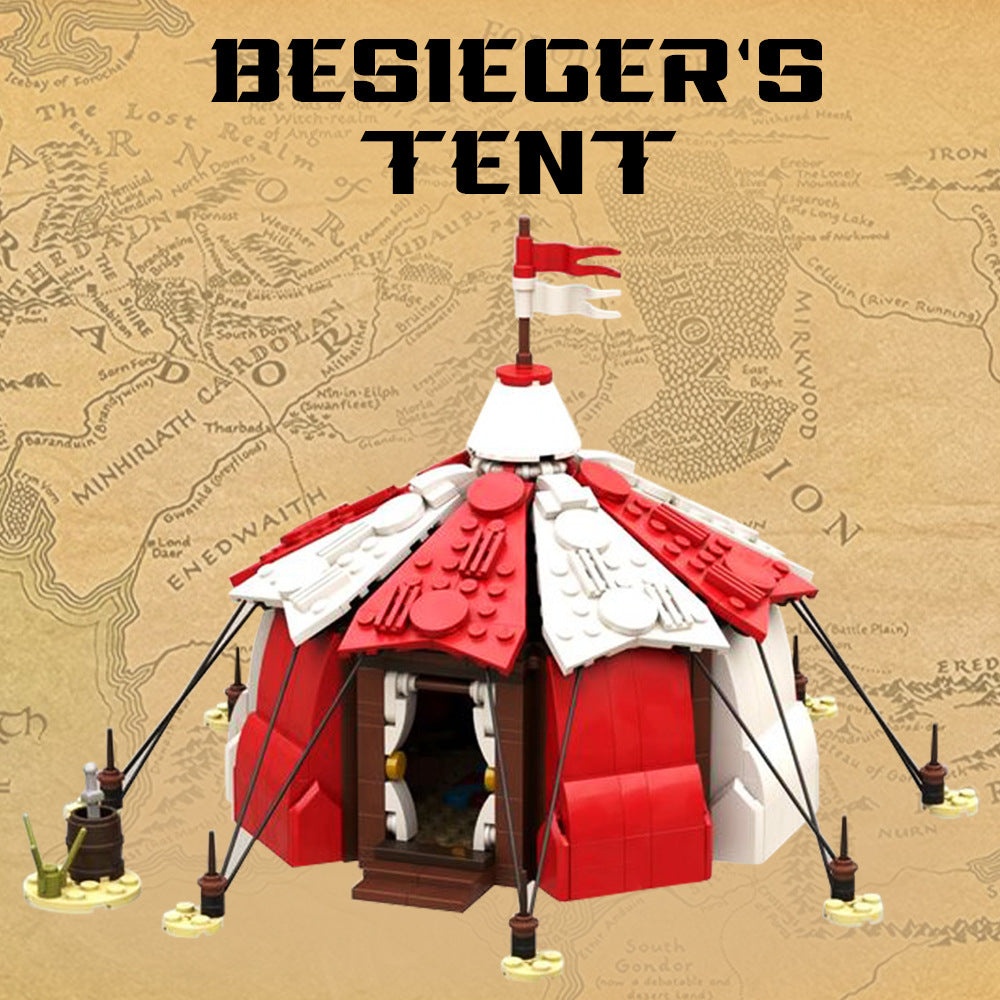 moc-134145 besieger's tent building set -  world of warcraft - 1