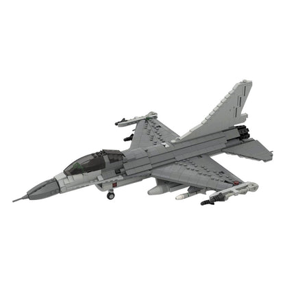 moc-144082 f-16c block 50 fighting falcon building set - 4