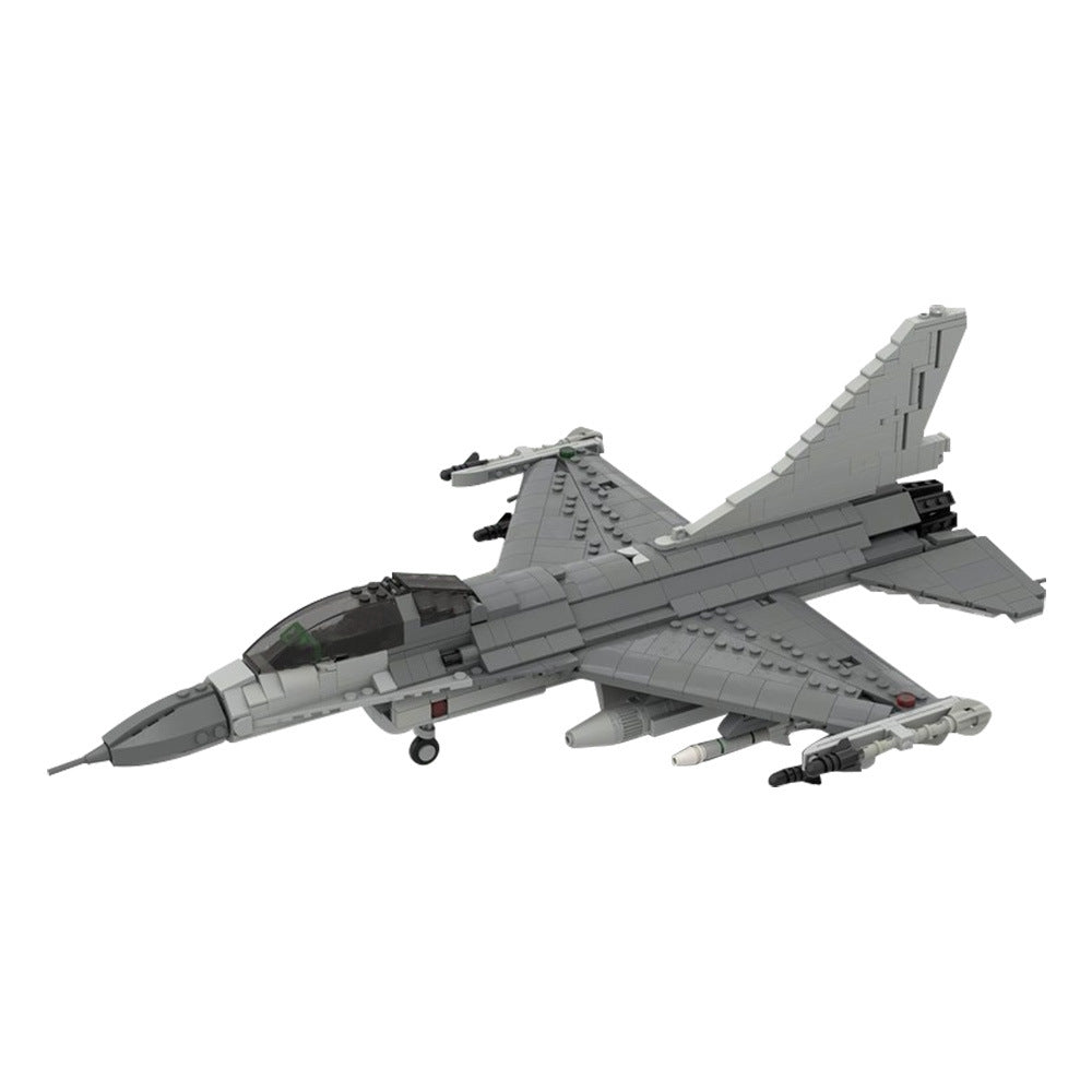 moc-144082 f-16c block 50 fighting falcon building set - 5