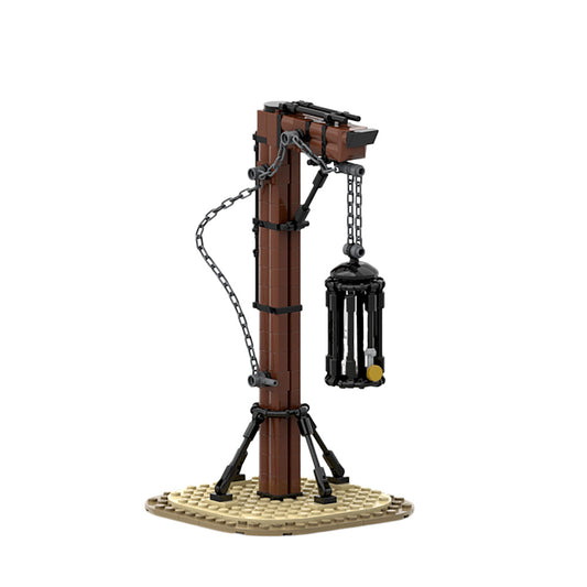 moc-153109 skeletons in a cage suspended building set - 2
