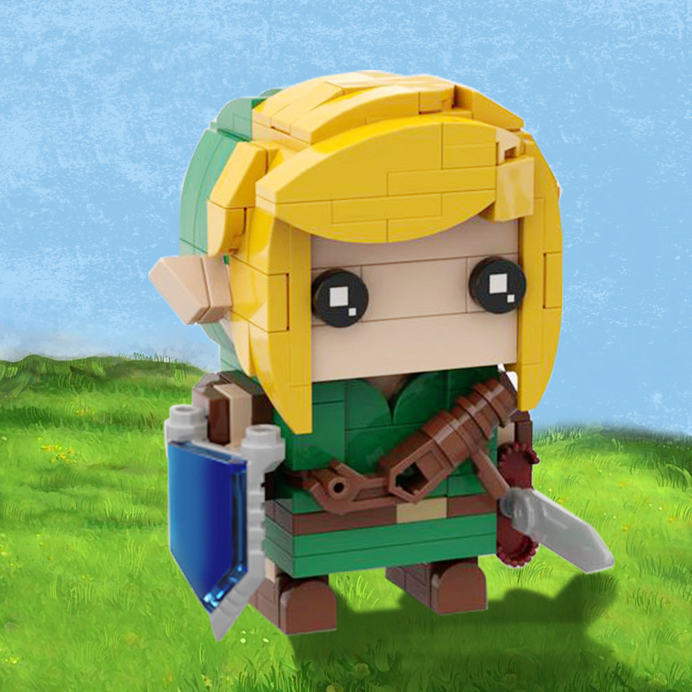 moc-154738 link brickhead building set - zelda | gobricks - 1