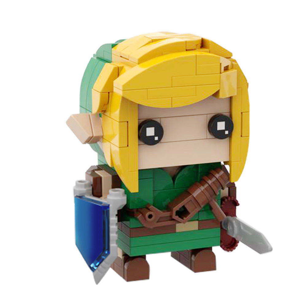 moc-154738 link brickhead building set - zelda | gobricks - 2