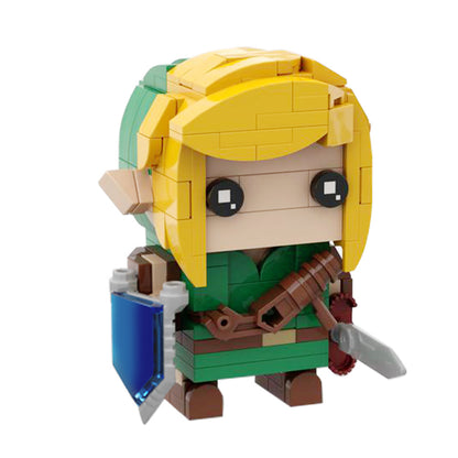 moc-154738 link brickhead building set - zelda | gobricks - 2