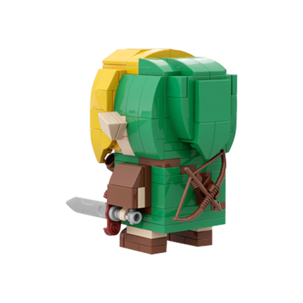 moc-154738 link brickhead building set - zelda | gobricks - 3